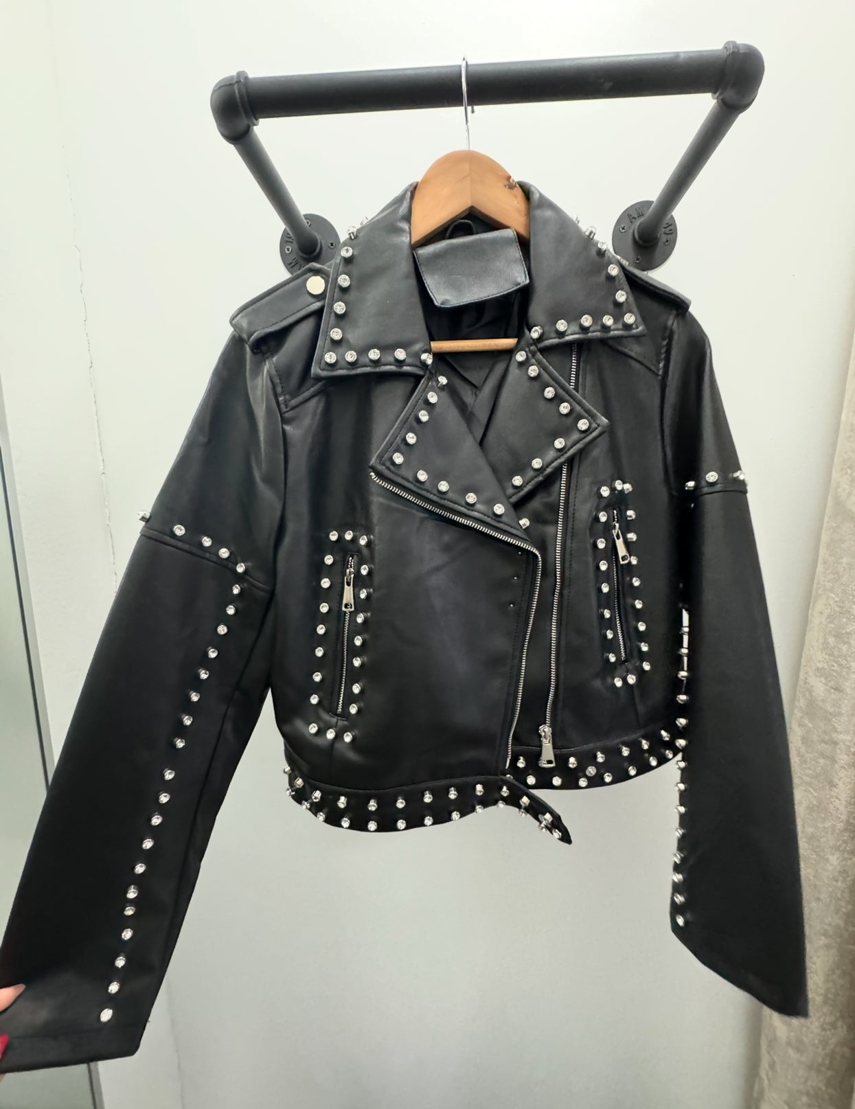 Leather Stud Jacket