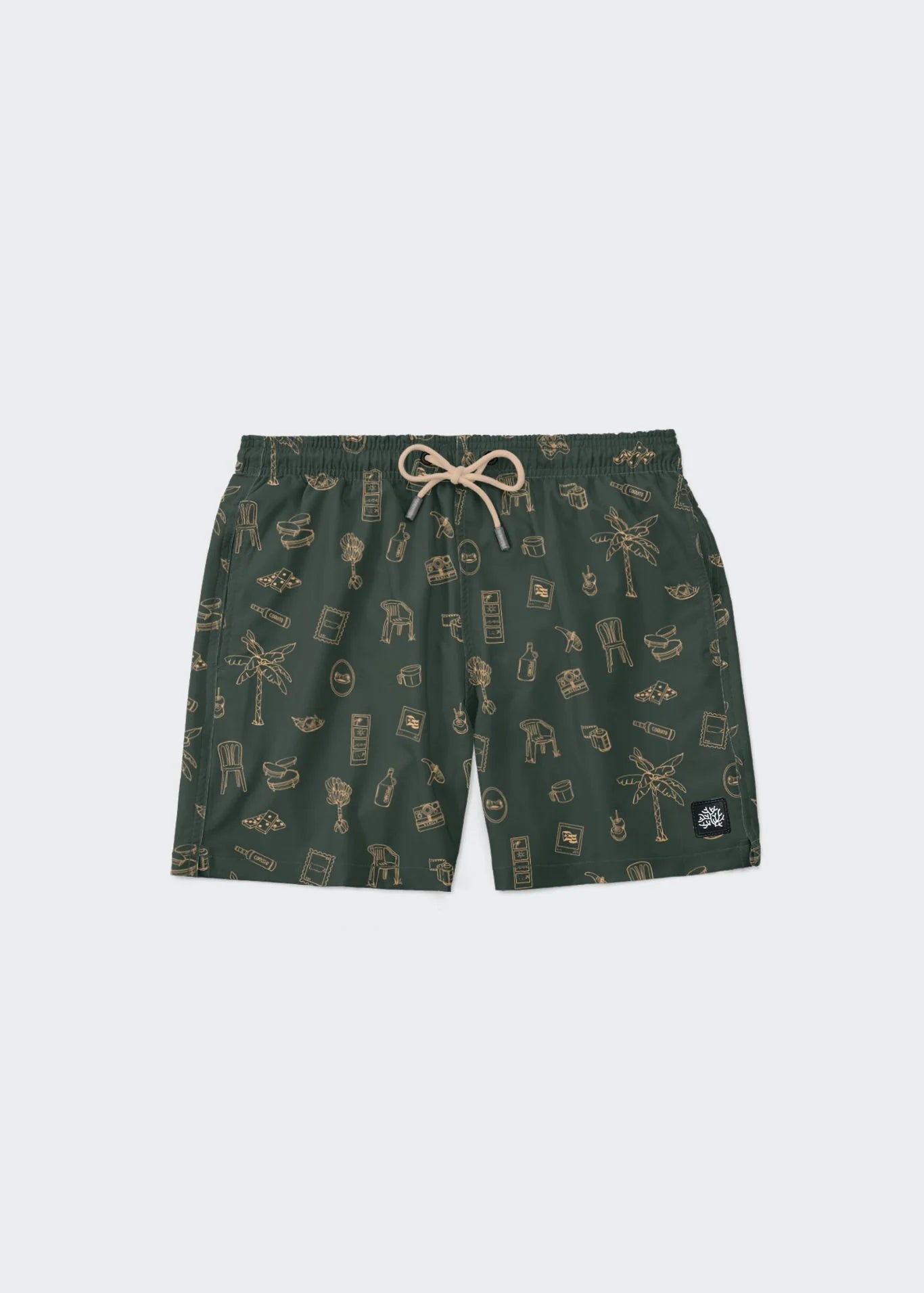 Debi Ir Mas A La Playa Green Swim Short