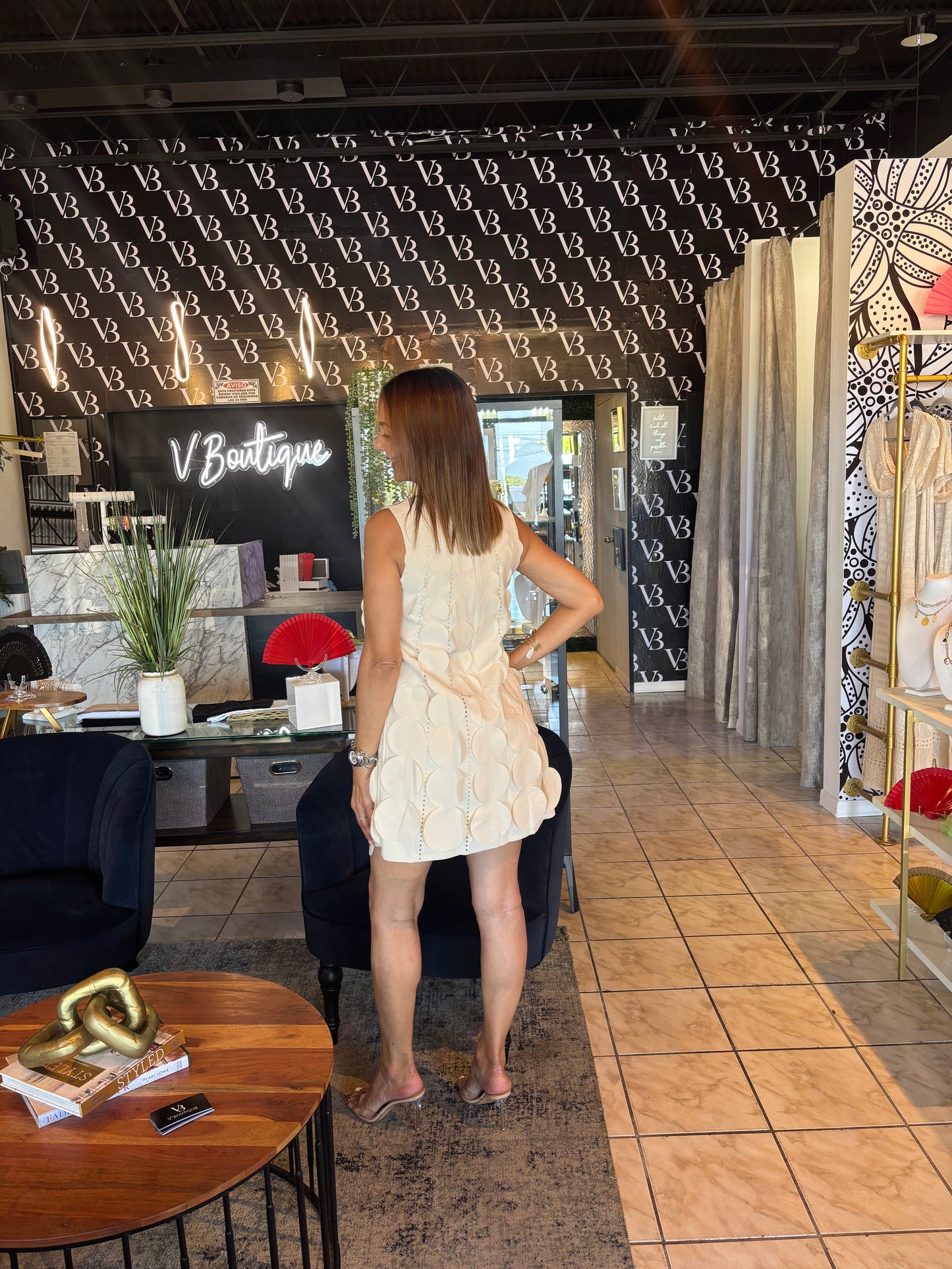 Lora Cream Dress