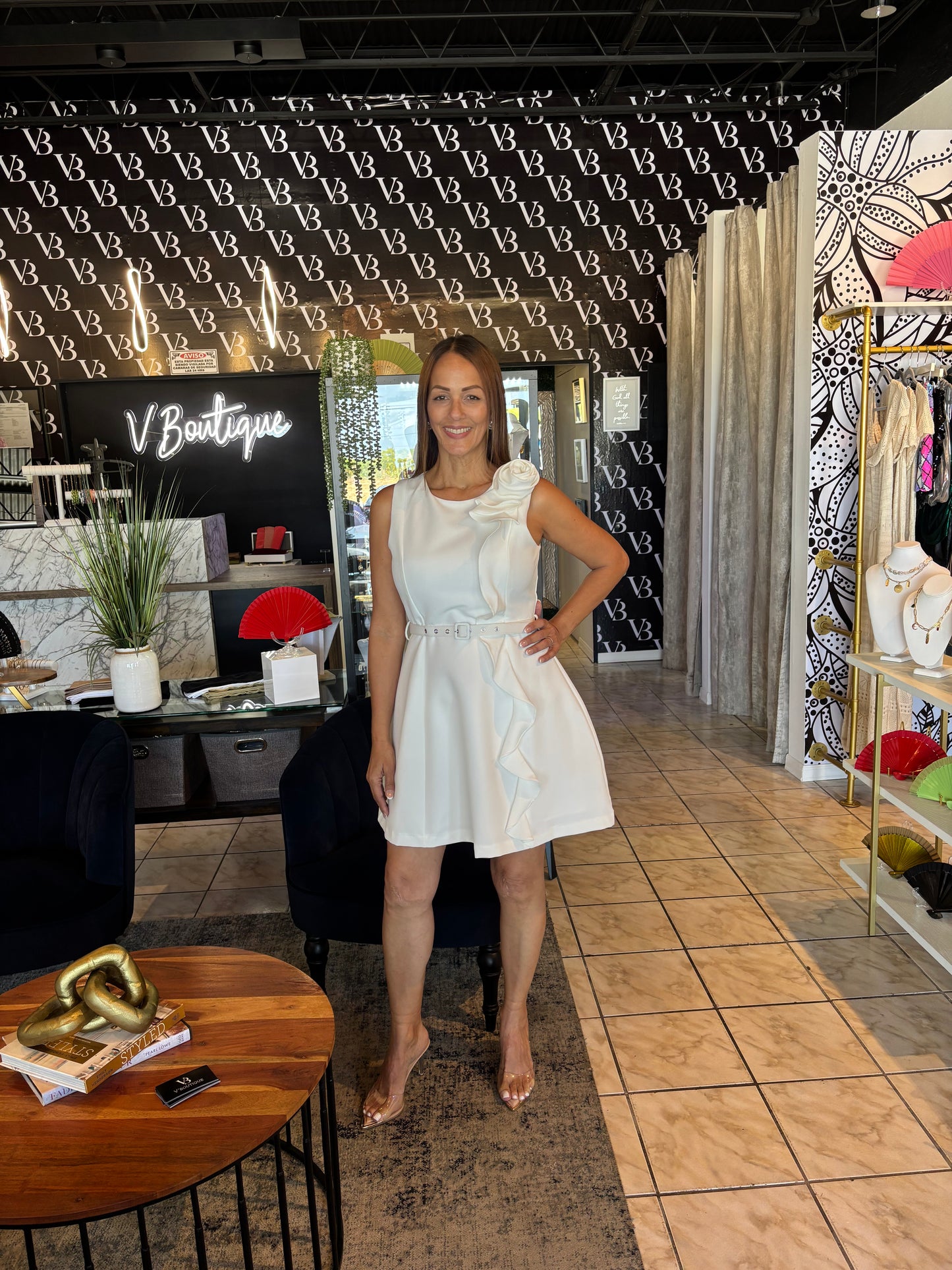 Wilma White Dress