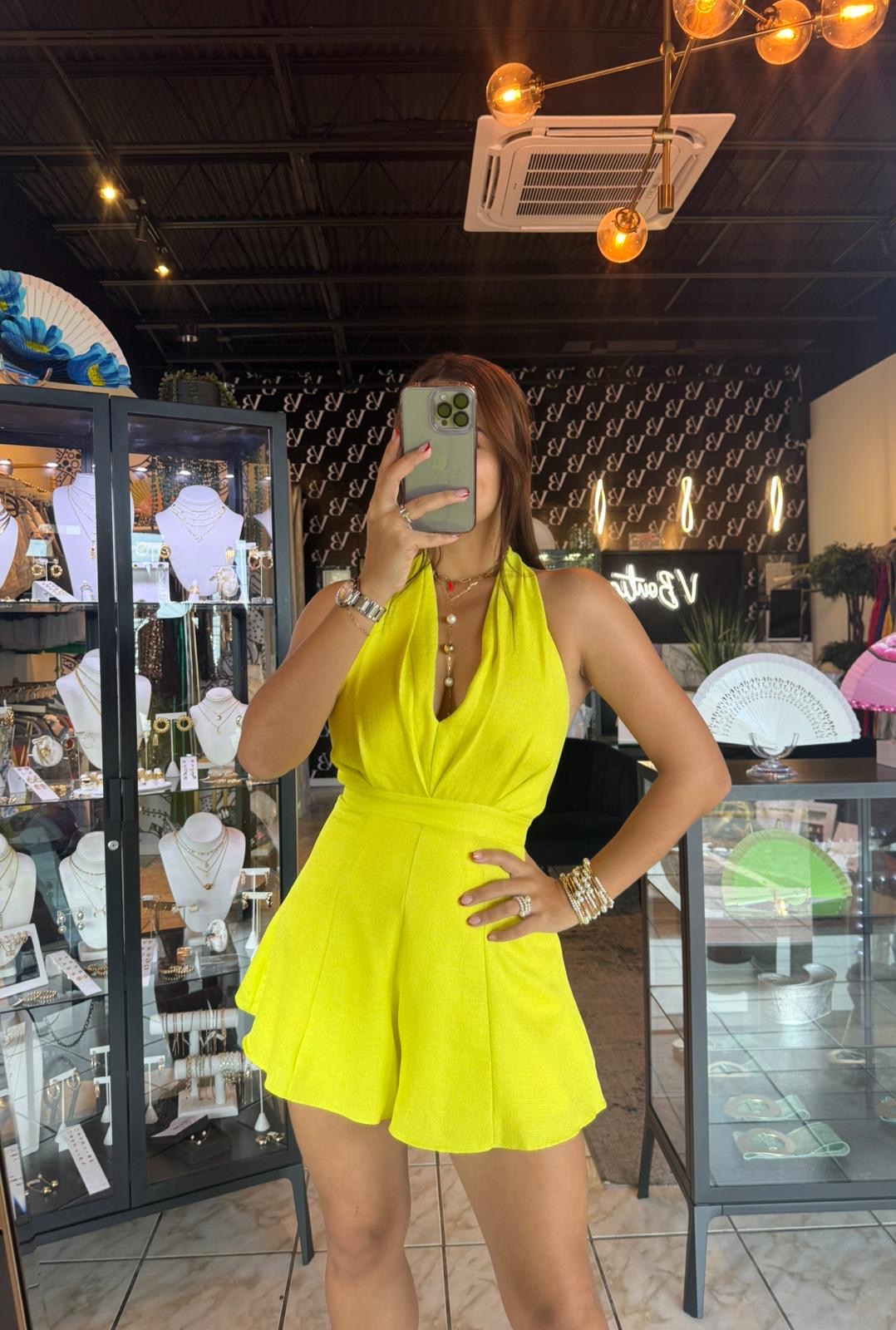 Yellow Neon Romper