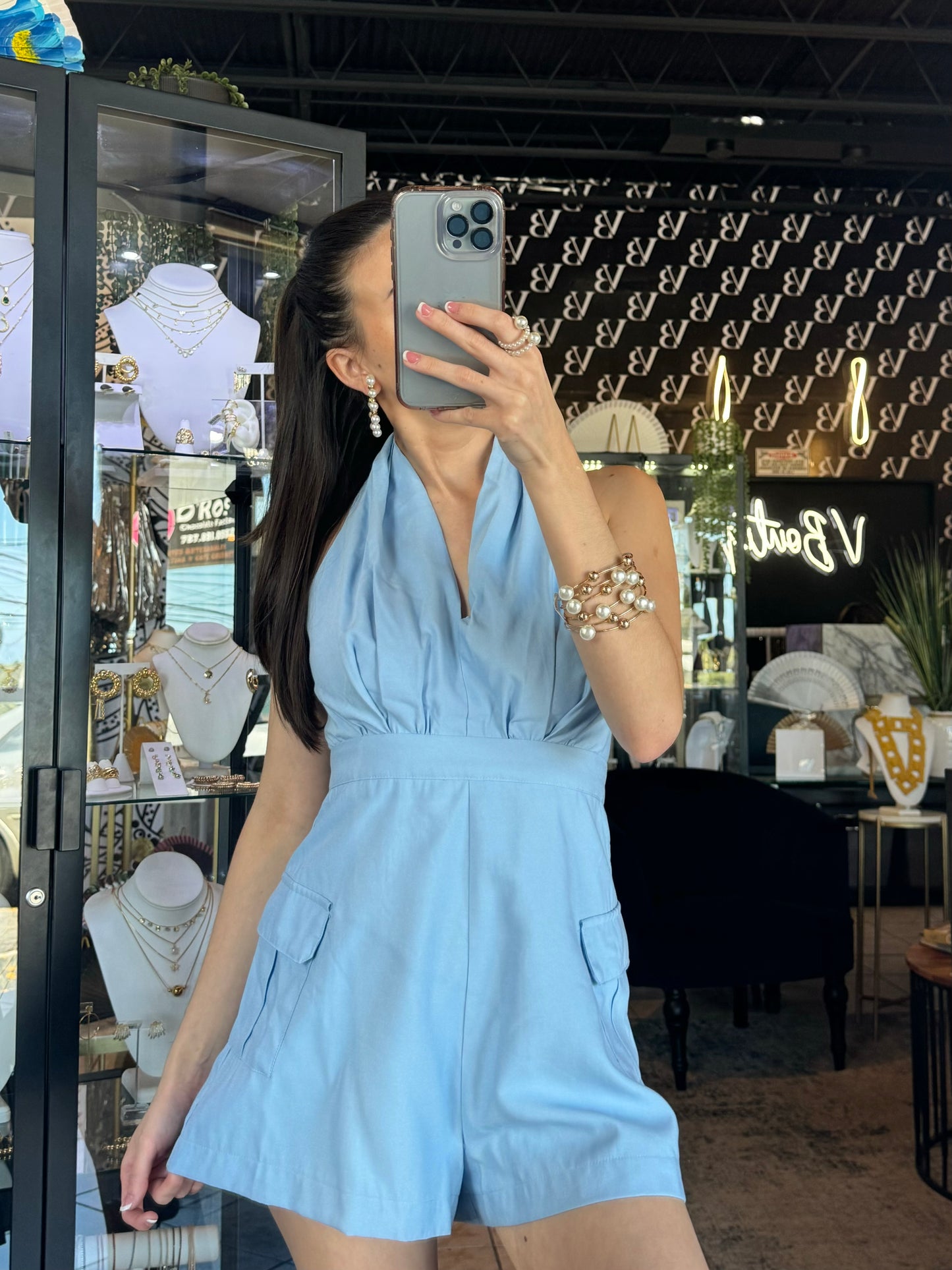 Baby Blue Romper