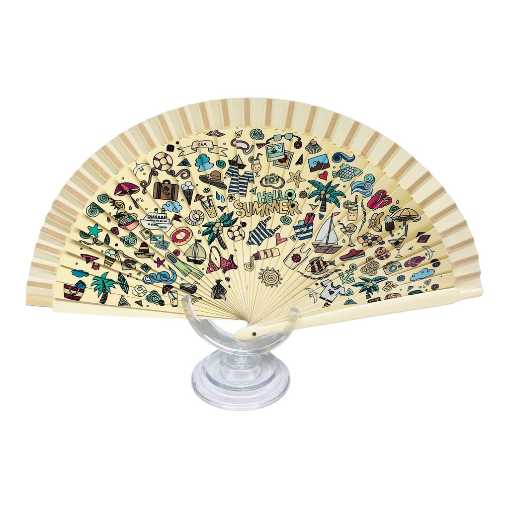 Hello Summer Hand Fan