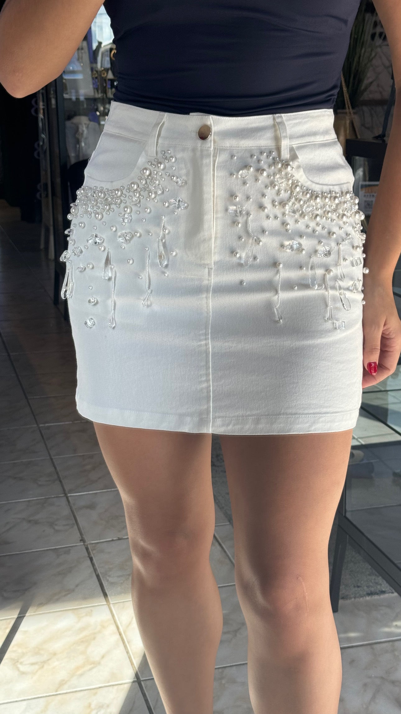 White Pearl Skirt