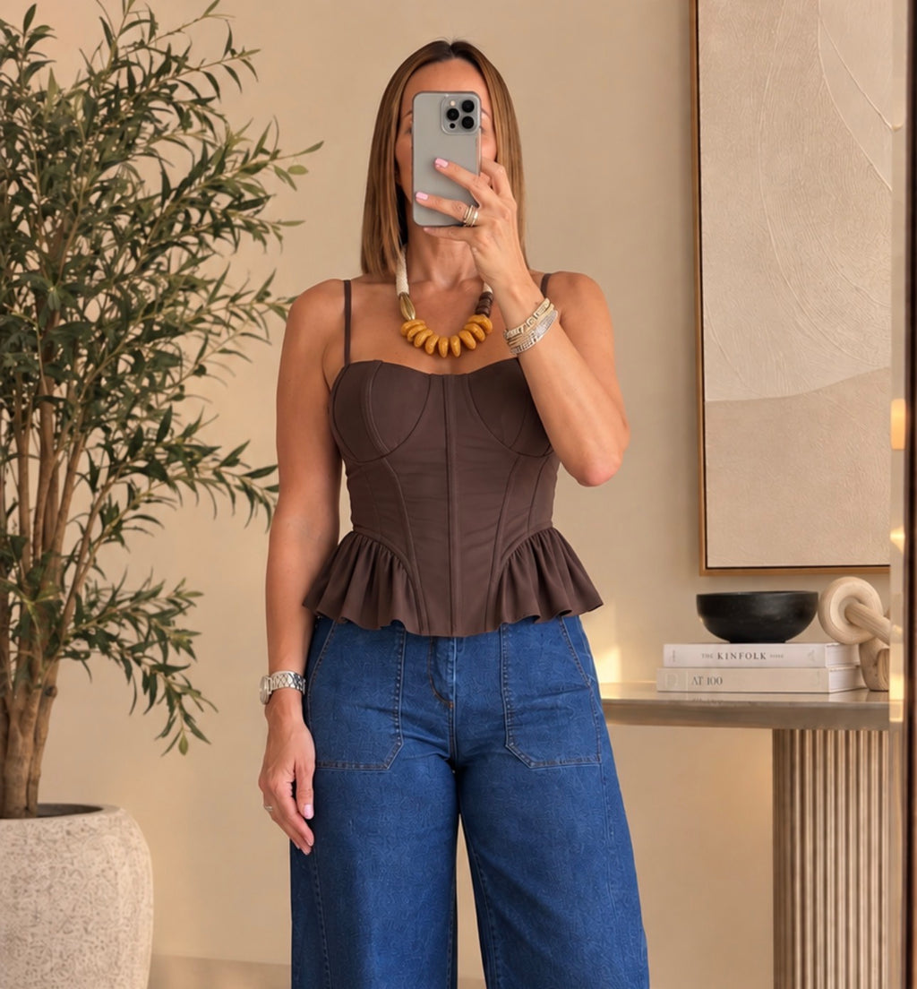 Layna Top - Brown
