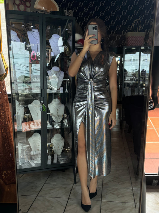 Ana Dress- Silver