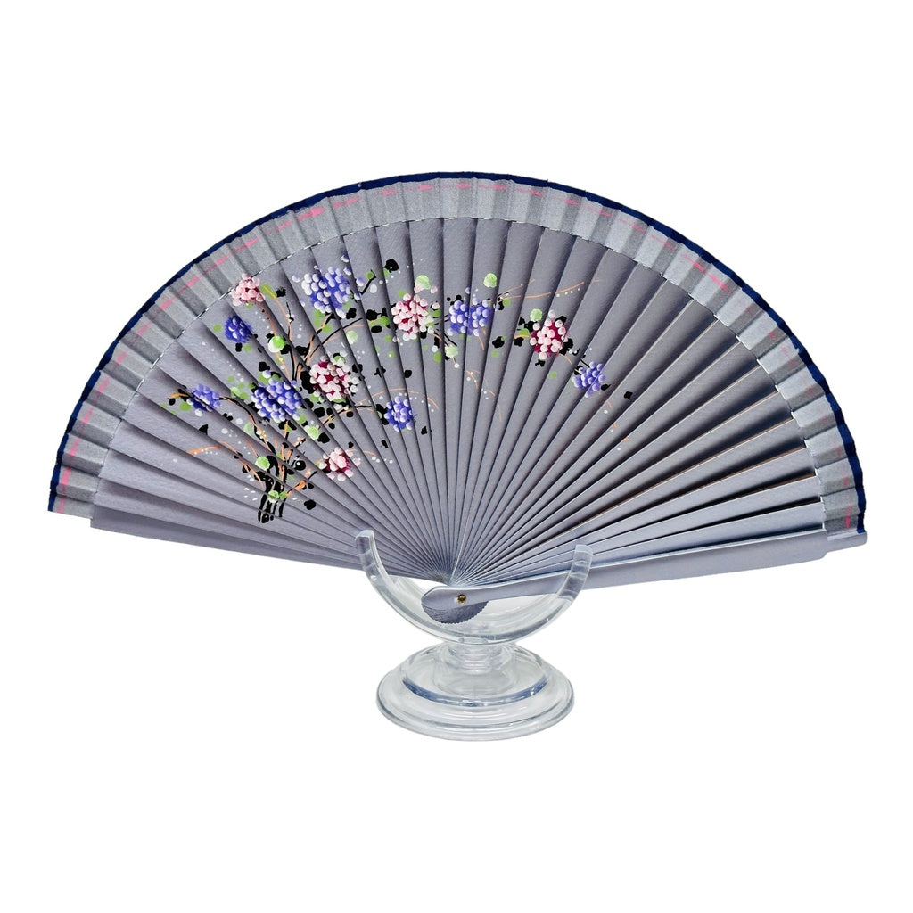 Met Flower Hand Fan - Lavender