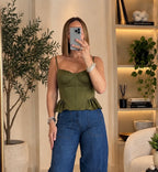 Layna Top - Olive Green