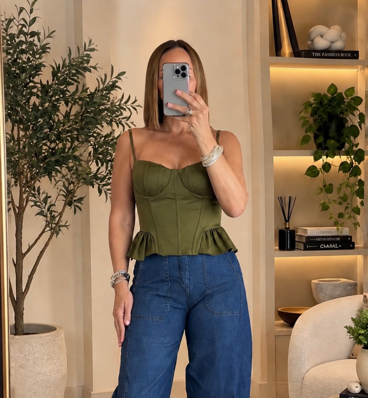 Layna Top - Olive Green