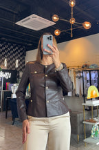 Kariel Leather Skort Set