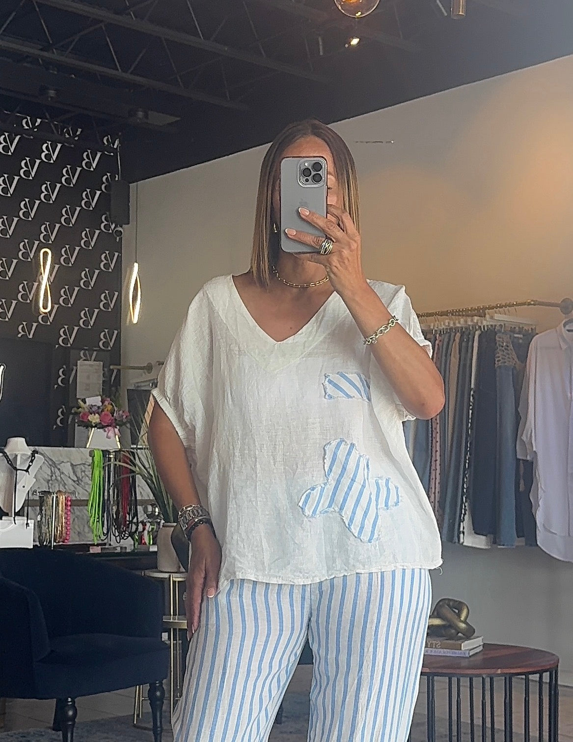 Marea Linen Top