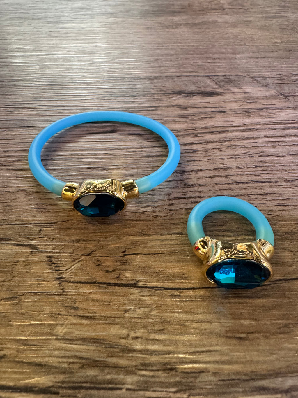 Muriel Ring - Light Blue/Blue