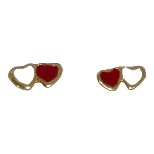 Double Heart Studs (Baby)