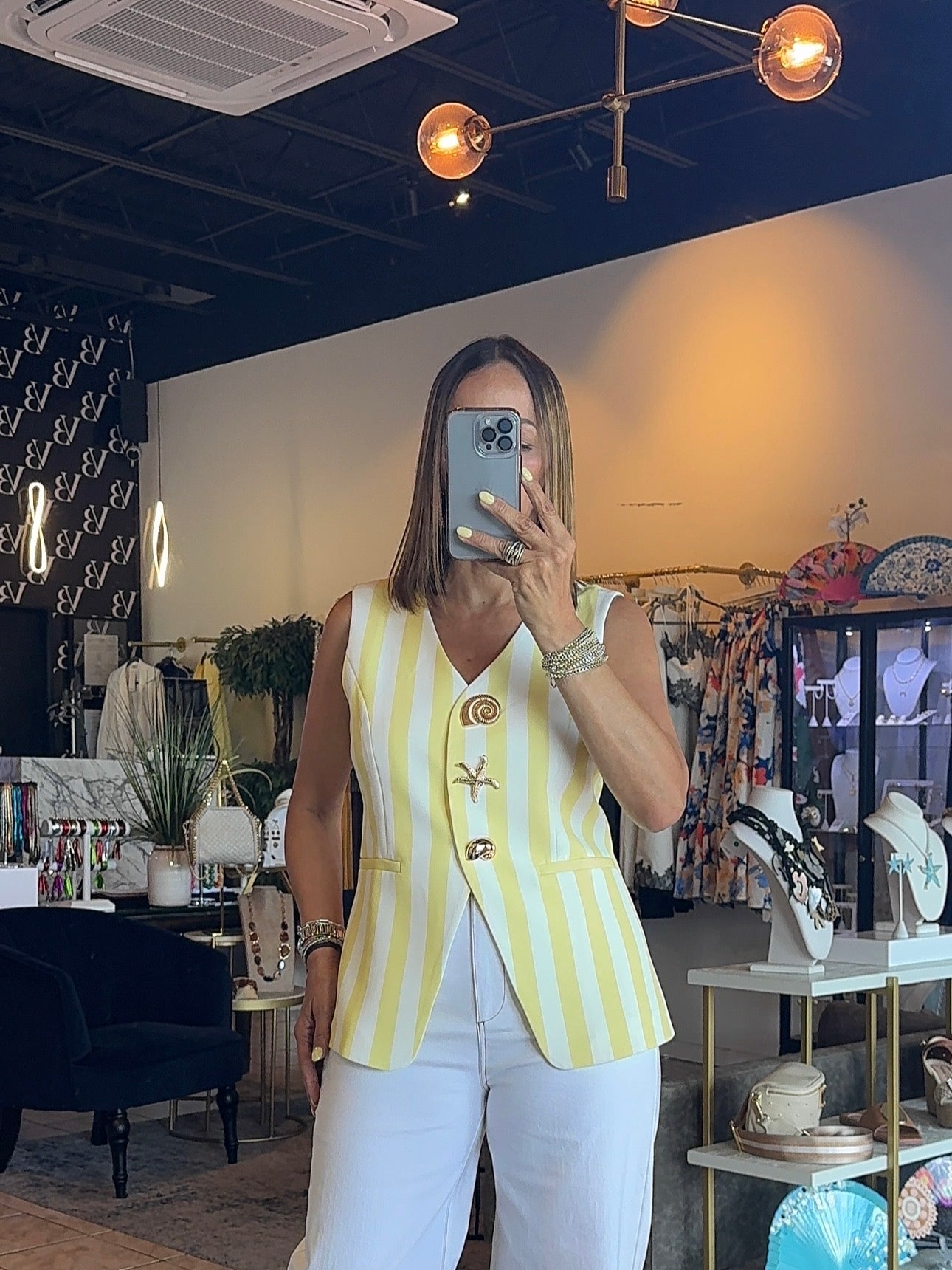 Alya Stripe Vest