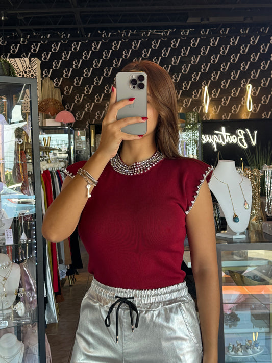 Burgundy Top