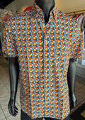 Orange Fish Men Shirt