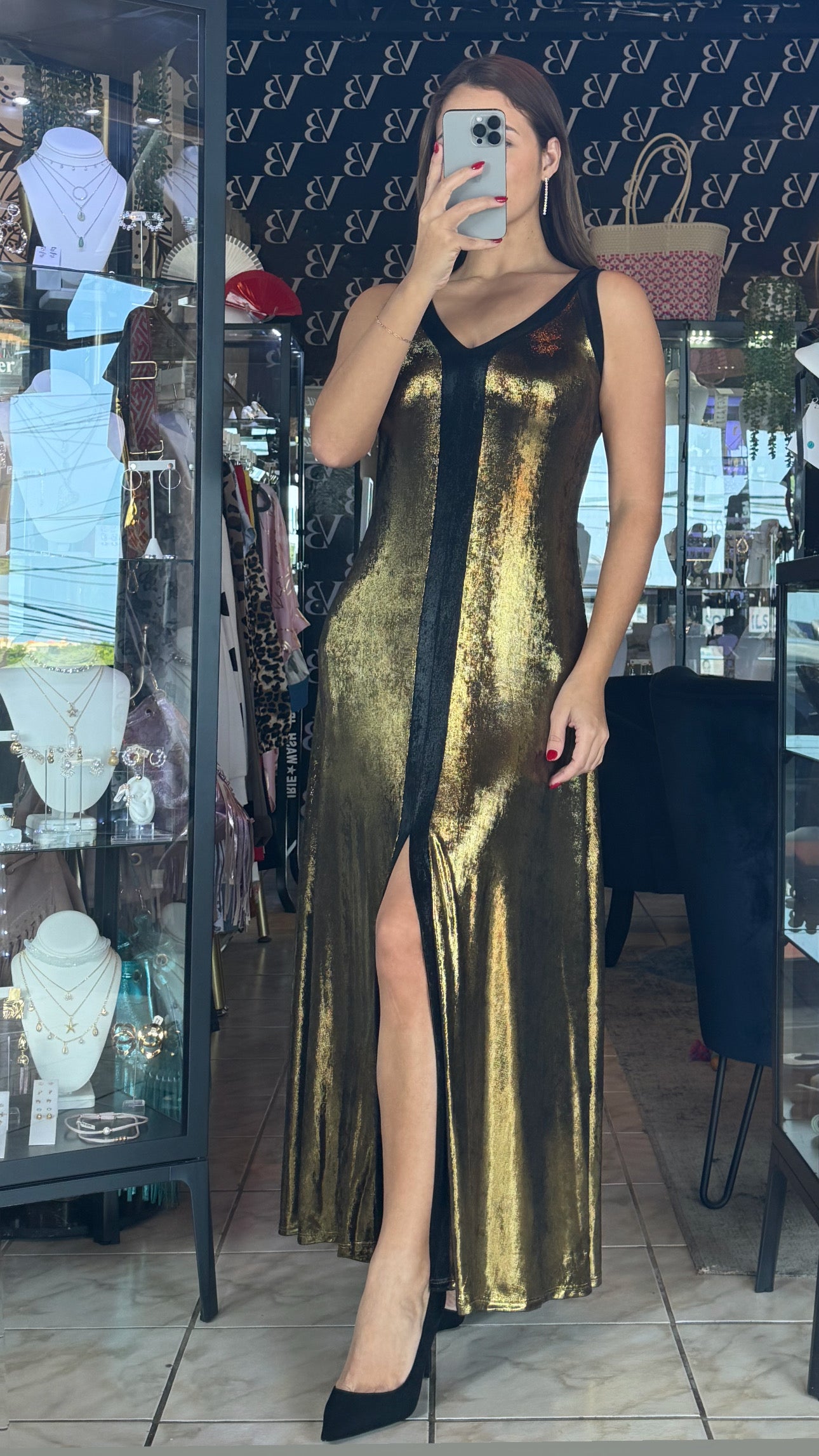 Krystal Dress - Gold