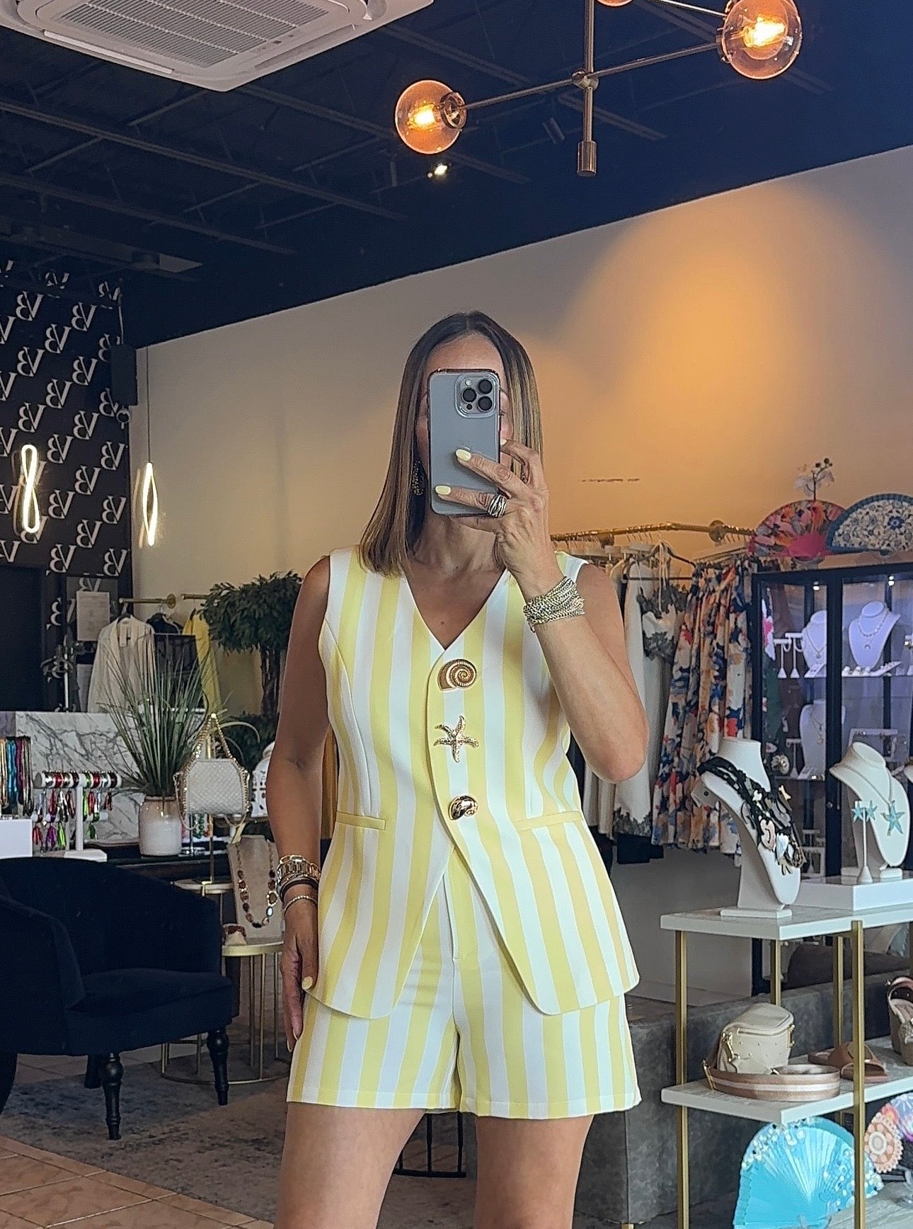 Alya Stripe Vest