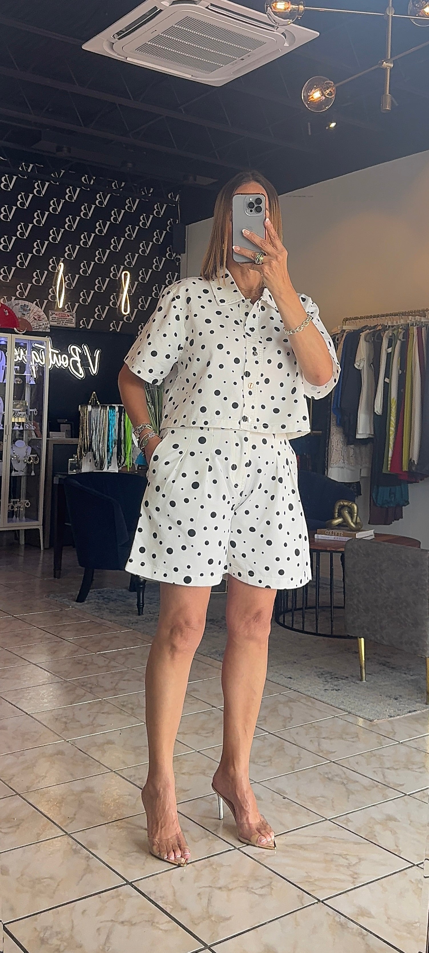 Marlie Polka Dots Short Set