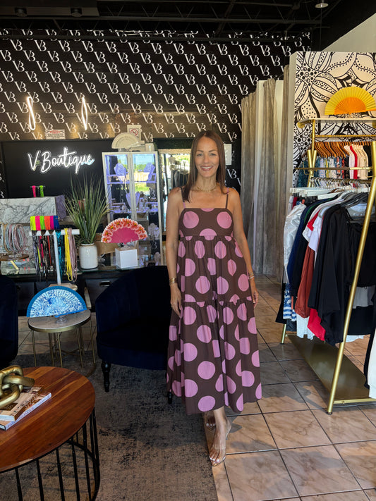Luciana Polka Dress