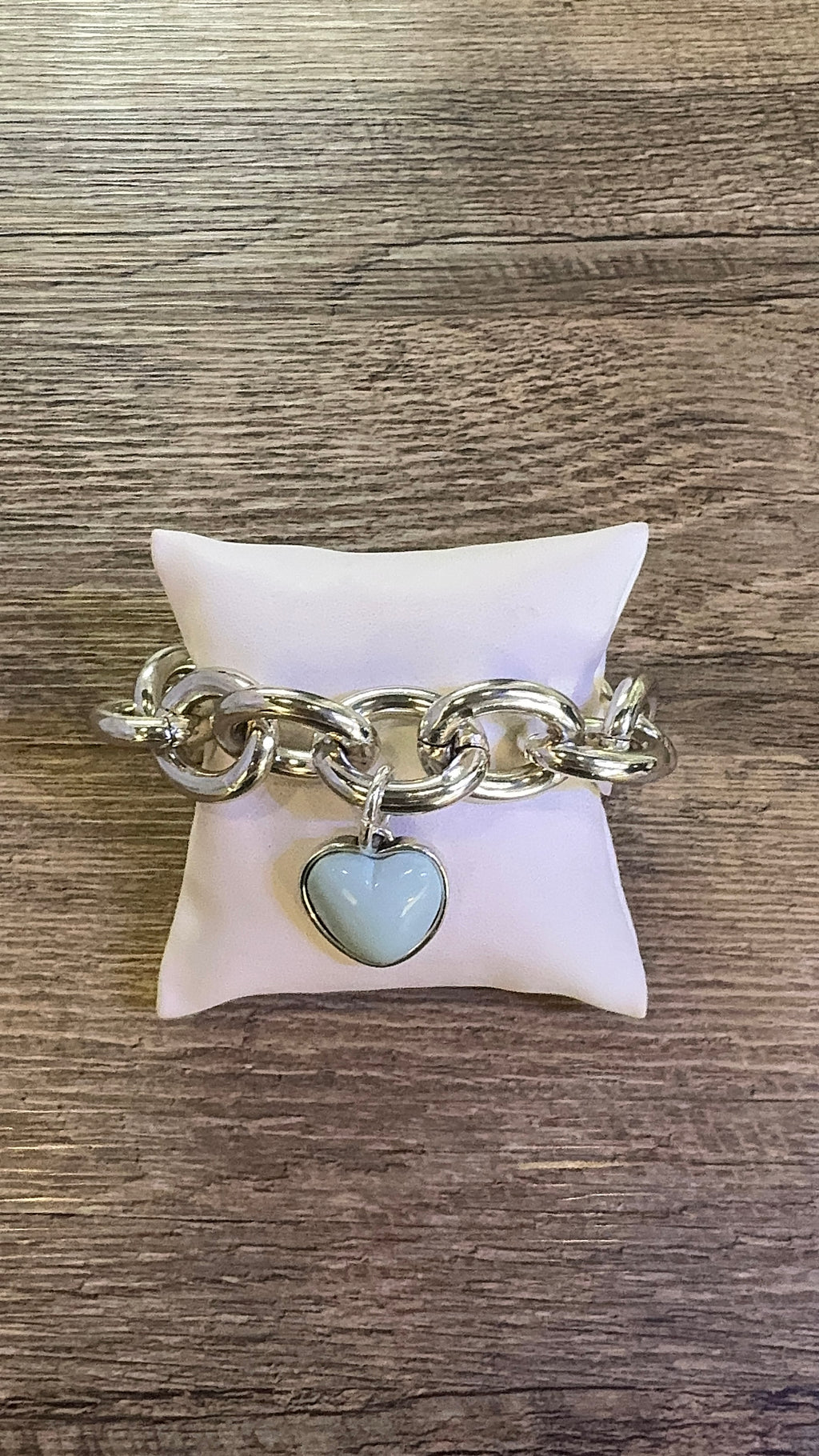 Maggie Heart Bracelet - Baby Blue