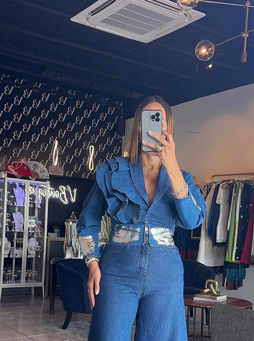 Maca Denim Top