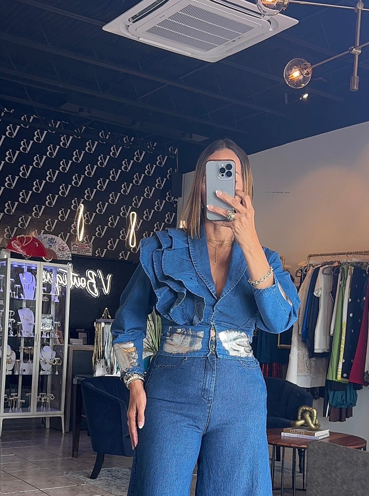 Maca Denim Top