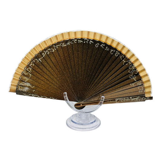 Met Flower Hand Fan - Gold