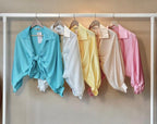 Karisa Satin Top- Yellow