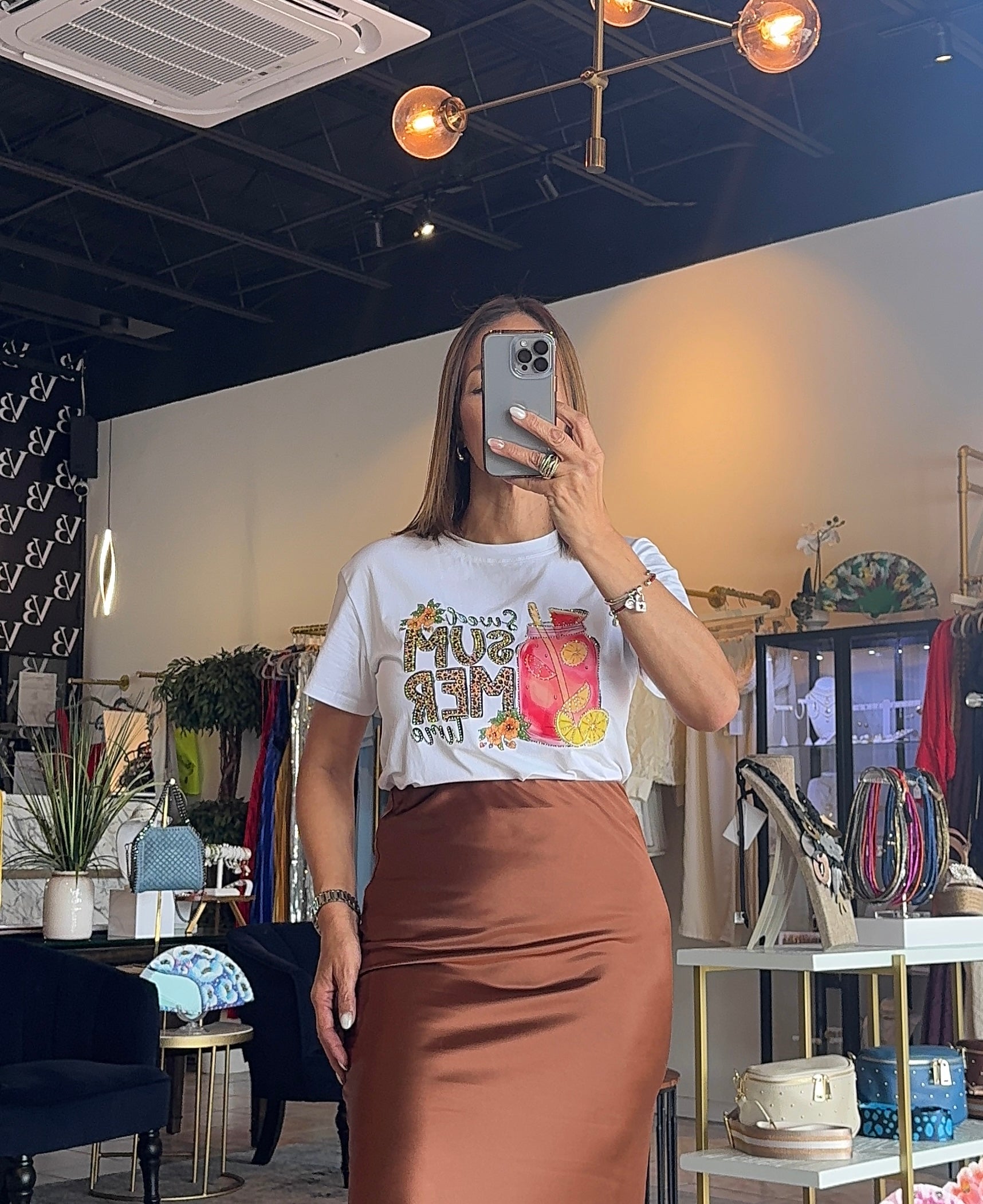 Rhinestone Summer Time T-shirt