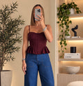 Layna Top - Burgundy