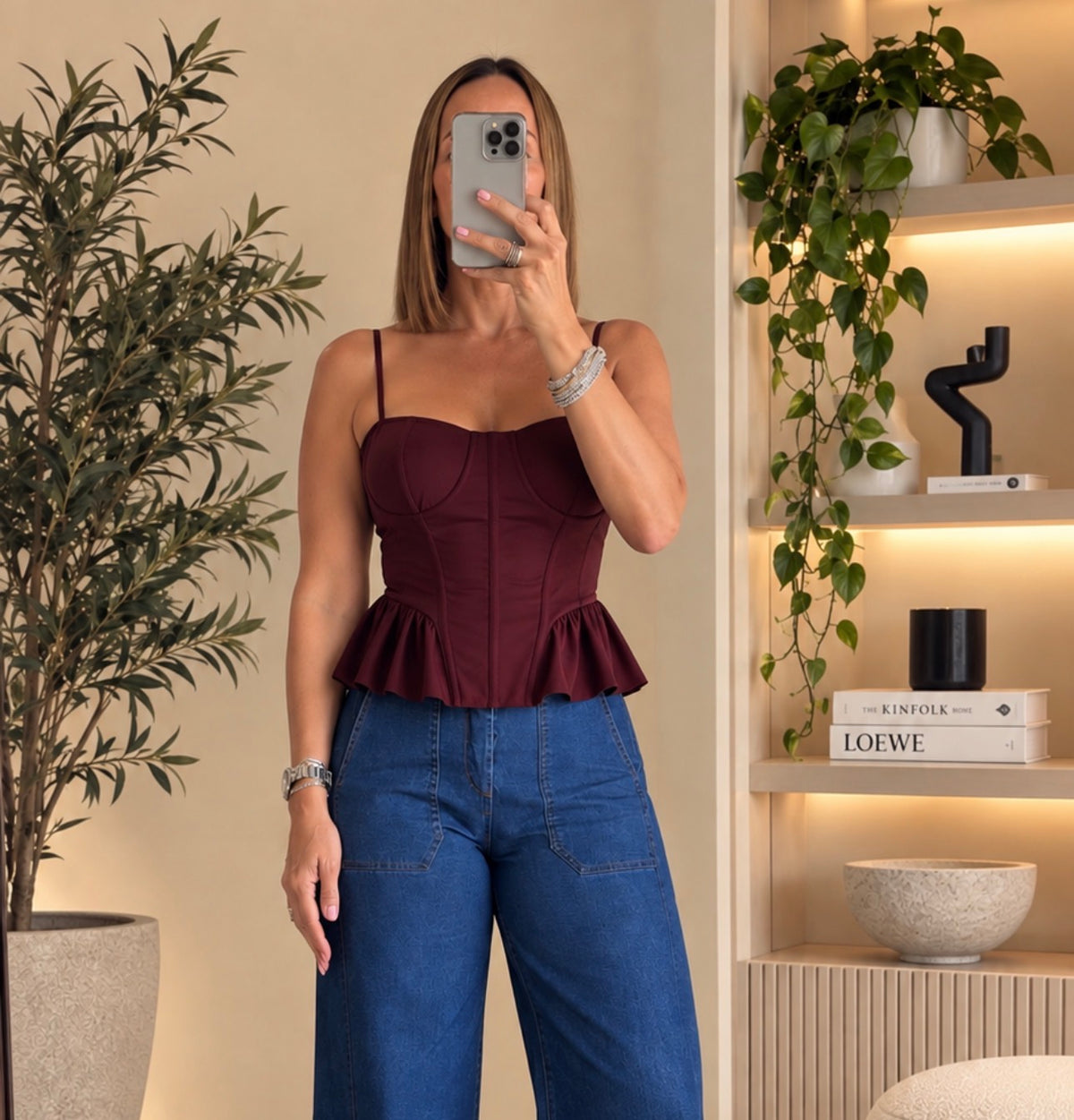 Layna Top - Burgundy