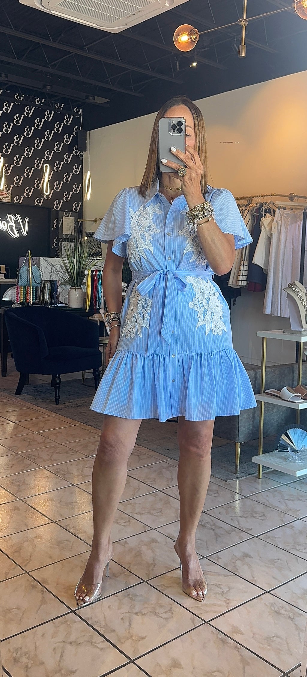 Zelma Striped Dress