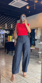 Barrel Beaded Jean