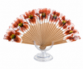 Brown Flower Hand Fan