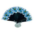 Flower Hand Fan - Navy