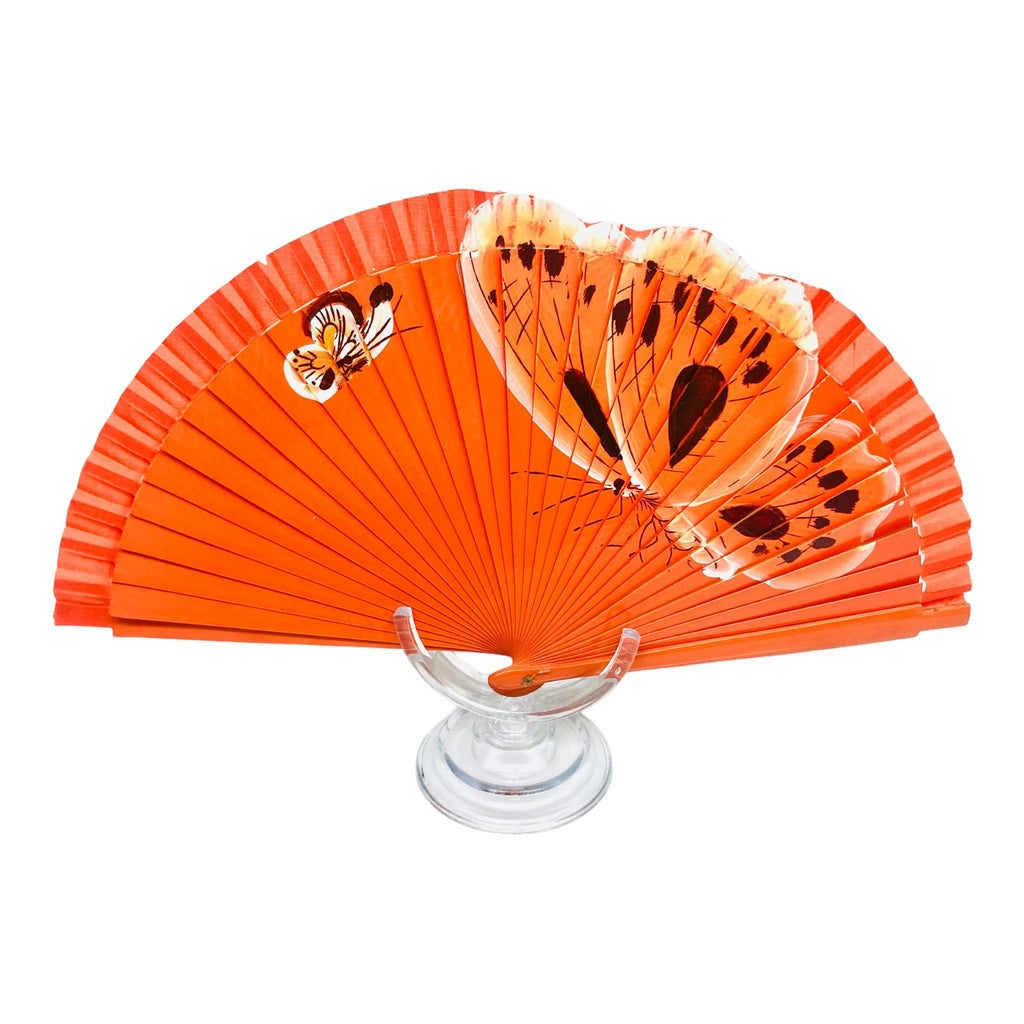 Butterfly Hand Fan-Terracota