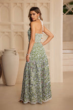 Adara Crochet Skirt Set - Green