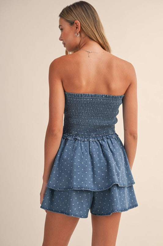 Leyra Denim Romper