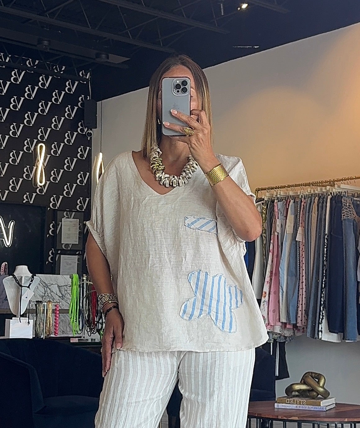 Marea Linen Top