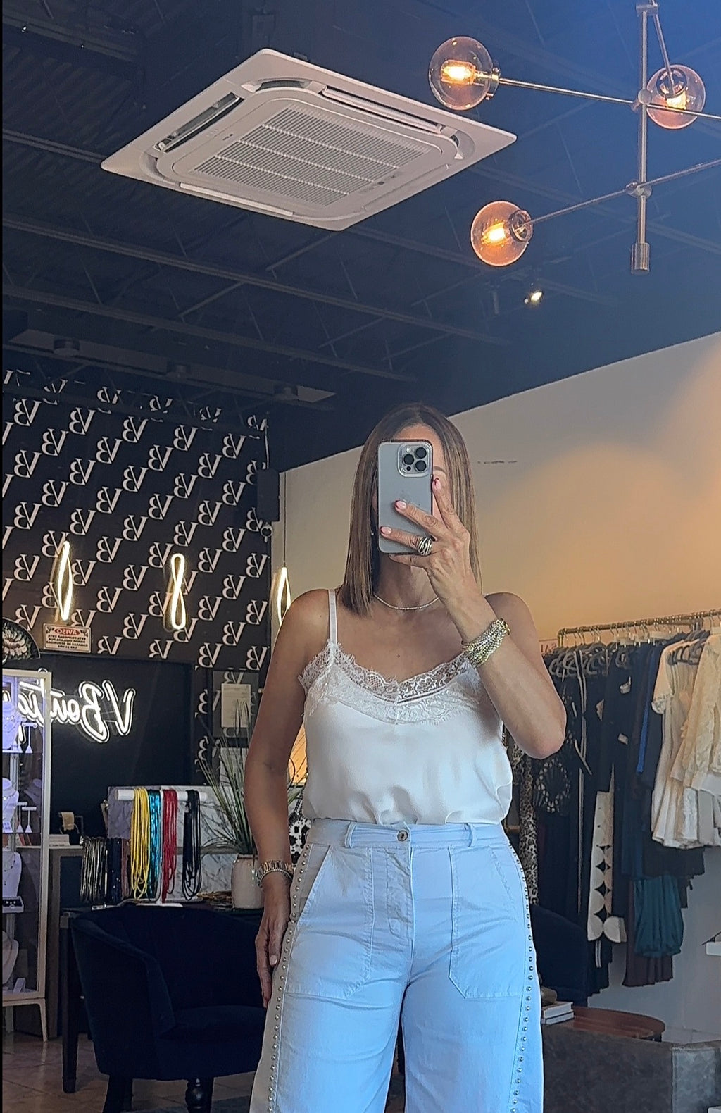 Fanny Lace Top-White