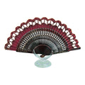 Elegance Hand Fan - Burgundy