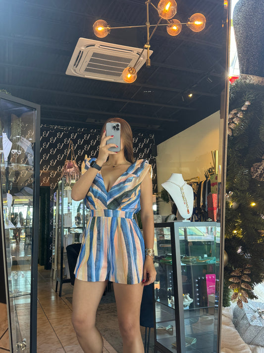 Agata Stripe Romper