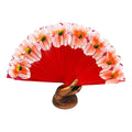 Flower Hand Fan - Red