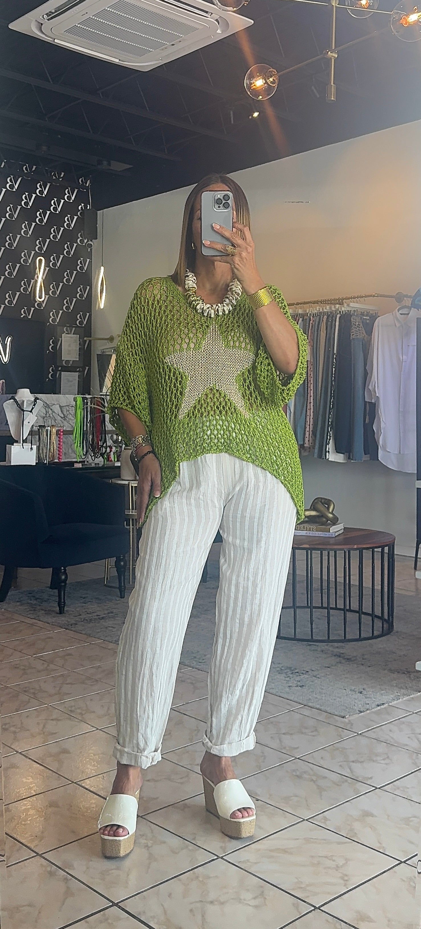 Marea Stripes Linen Bottom