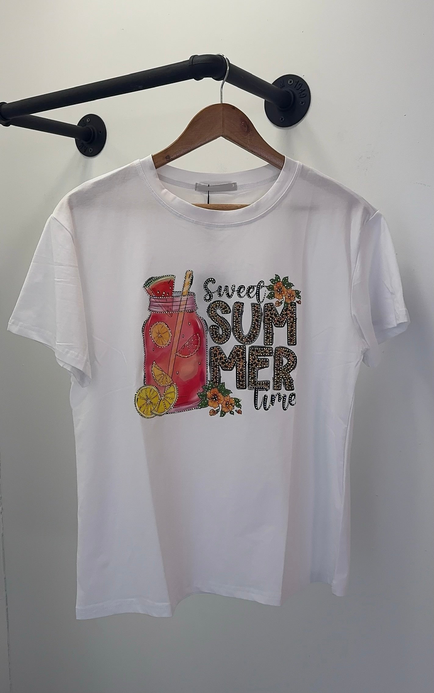 Rhinestone Summer Time T-shirt