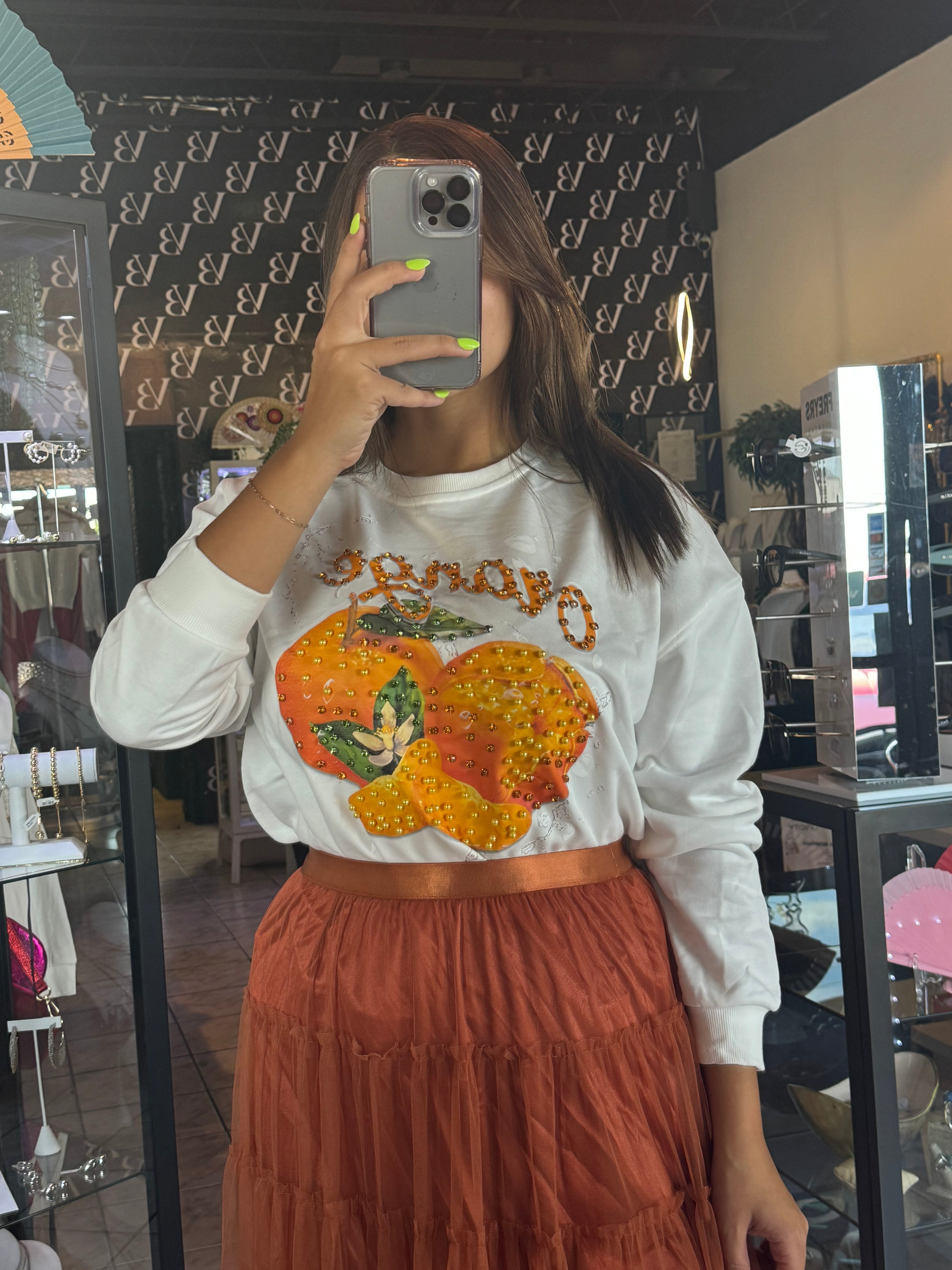 Camel Tulle Skirt