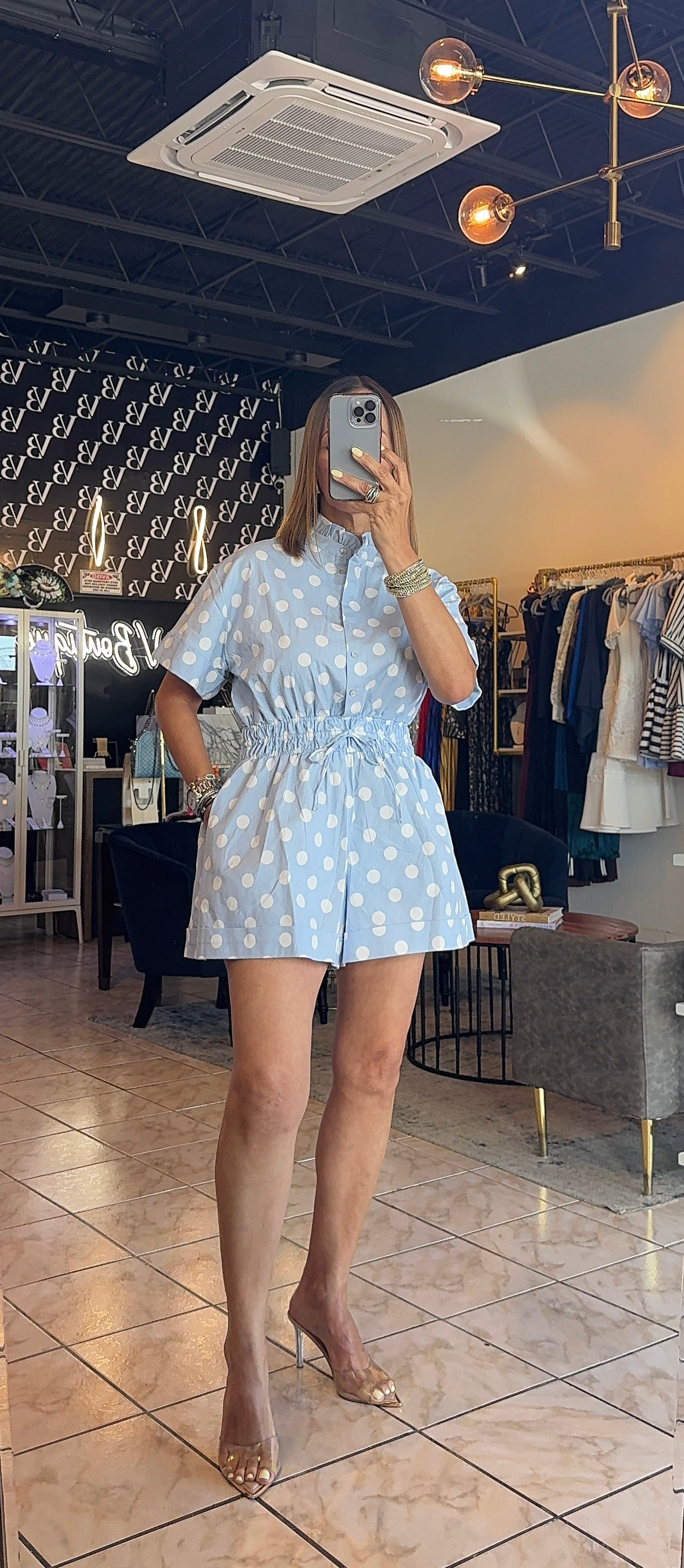 Rianna Polkadots Romper