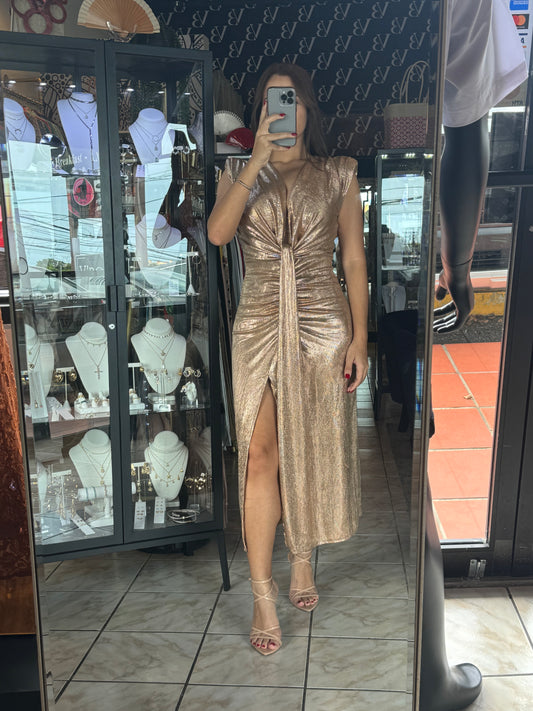 Ana Dress - Rose Gold