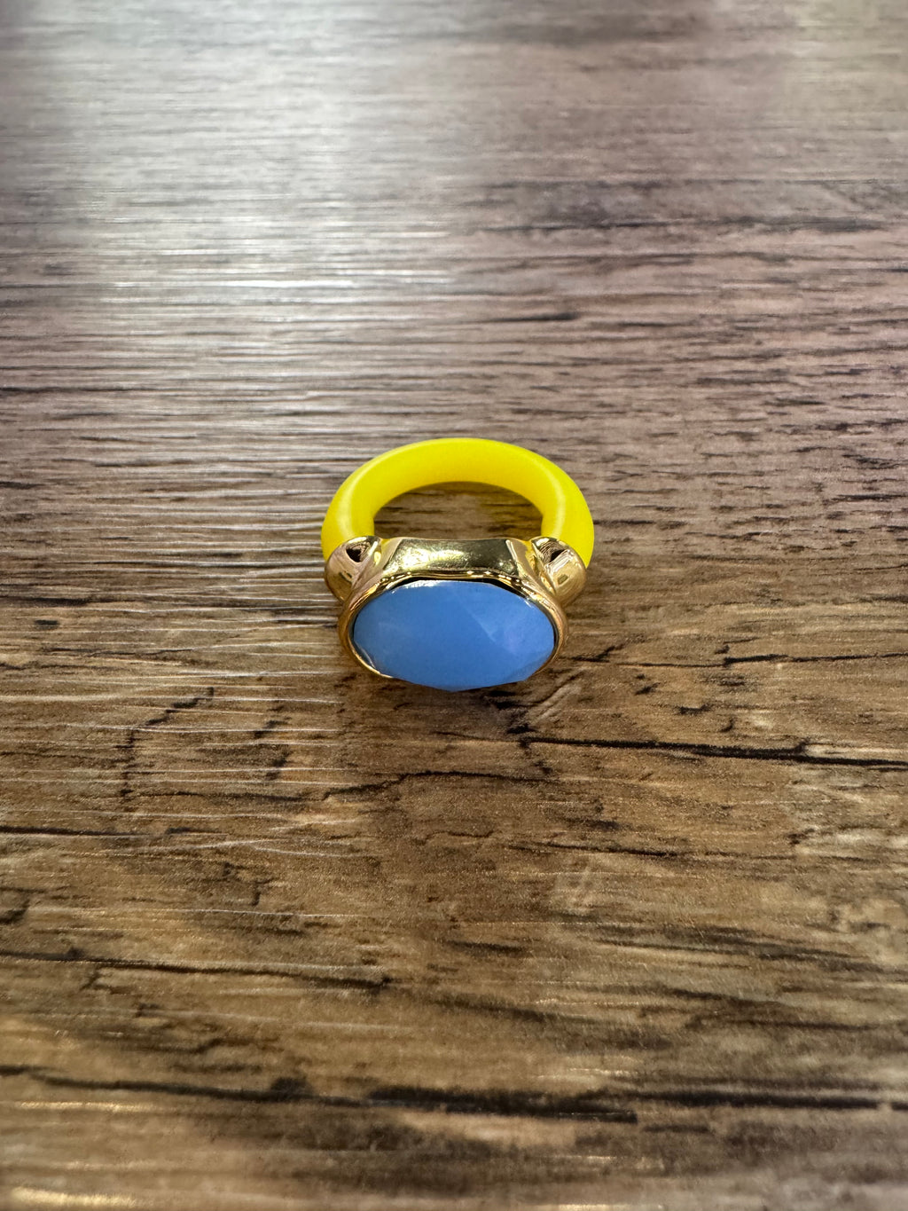 Muriel Ring - Yellow/Blue